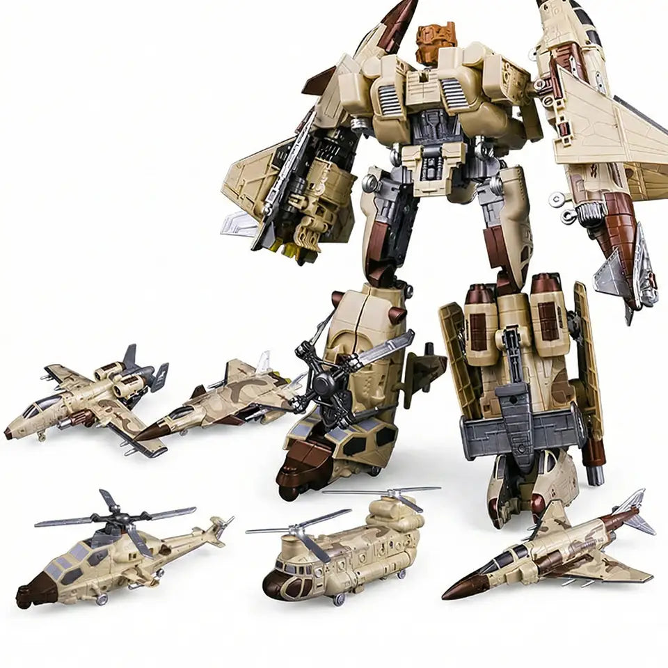 5機合体ミリタリーロボット 全体